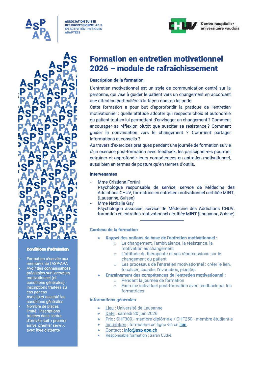 REFRESH FORMATION EN ENTRETIEN MOTIVATIONNEL (JUIN 2026)